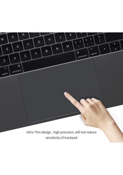 Apple 13" Macbook Pro A1706 A1708 A1989 A2159 A2338 Space Gray Trackpad Koruyucu Sticker Etiket