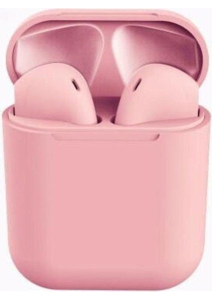 I12 Inpods Bluetooth 5.0 Kulaklık 2020 Model En Son Versiyon Pembe