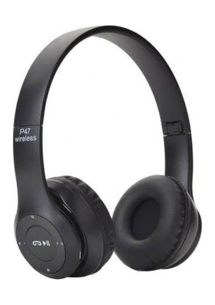 P47 Bluetooth Kulaküstü Kulaklık - Siyah