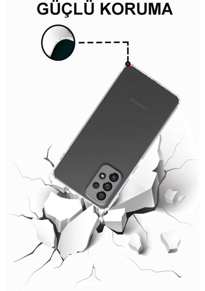 Samsung Galaxy A73 5g Kapak Tıpalı Kamera Korumalı Şeffaf Premier Kılıf modelleri