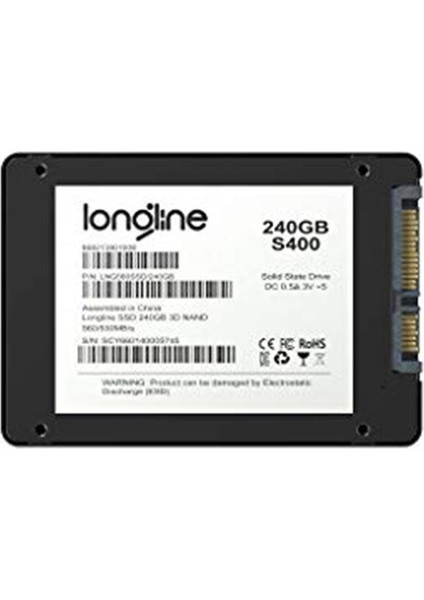 240GB 2.5" Sata SSD 560/530MB/S 3D Nand LNG560SSD/240GB