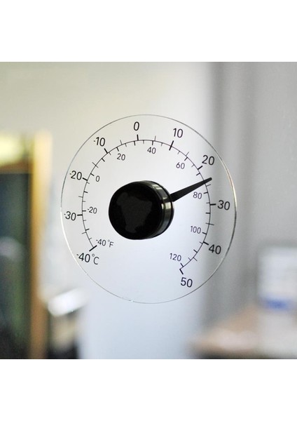 SunniMix Araba Bahçe Sera Oda Buzdolabı Için 1 Adet Temizle Yapıştırma Pencere Termometre (Yurt Dışından) fırsatları