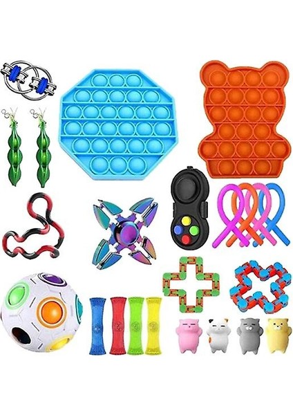 21/30 Adet Fidget Oyuncak Seti Ucuz Duyusal Dekompresyon Oyuncaklar (23 Adetgrup) (Yurt Dışından)