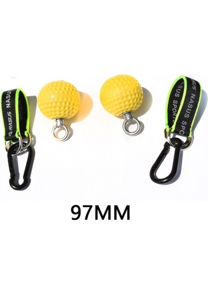9.7 cm. Topları Çekin Topları Cannonball Parmak Trainer Kavrama Gücü Eğitim Kol Kasları Barbells Spor El Kavrama Topu Egzersiz (Sarı) (Yurt Dışından)