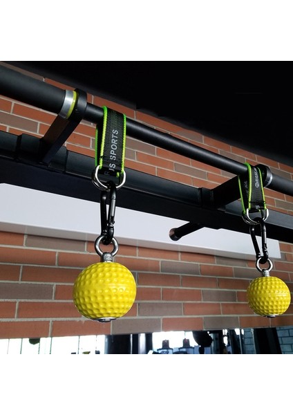 9.7 cm. Topları Çekin Topları Cannonball Parmak Trainer Kavrama Gücü Eğitim Kol Kasları Barbells Spor El Kavrama Topu Egzersiz (Sarı) (Yurt Dışından)