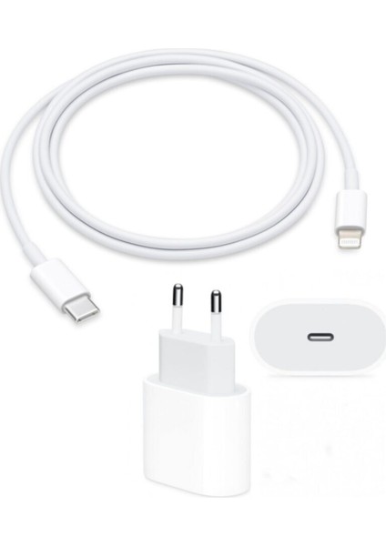 Apple iPhone Uyumlu 11 / 12 Pro Max Hızlı Şarj Aleti Seti 20W Usbc