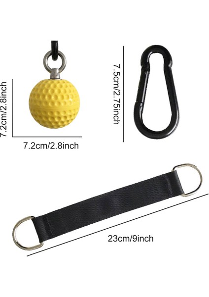 2 Adet 72MM Topları Çekin Topları El Parmak Kuvvetleri Trainer Kavrama Kol Muscle Spor Salonu Egzersiz En Sevdiğiniz Egzersizleri Uygulayın (Sarı) (Yurt Dışından)