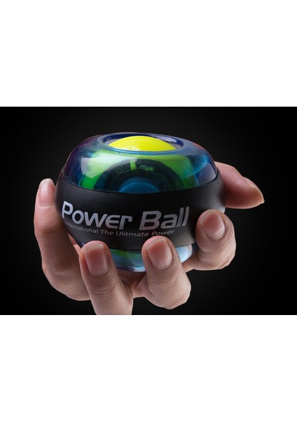 Bilek Topu Gyroskope Powerball Bilek Egzersiz Güç Kuvvet Topu Gyro Atletik Bilimbal El Spinner LED Hız | Elektrikli Bilekler (Mavi) (Yurt Dışından)