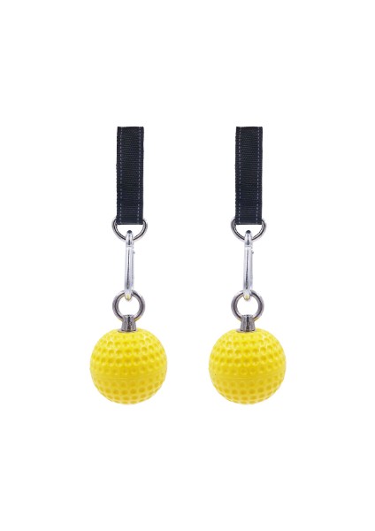 7.2 cm. Topları Çekin Topları Topları Parmak Eğitmen El Kavrama Gücü Eğitim Kol Kasları Barbells Spor Egzersiz (Sarı) (Yurt Dışından)