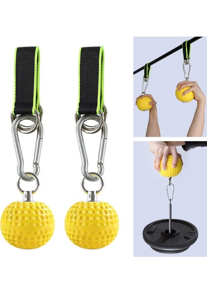 7.2 cm. Topları Çekin Topları Topları Parmak Eğitmen El Kavrama Gücü Eğitim Kol Kasları Barbells Spor Egzersiz (Sarı) (Yurt Dışından) fırsatları