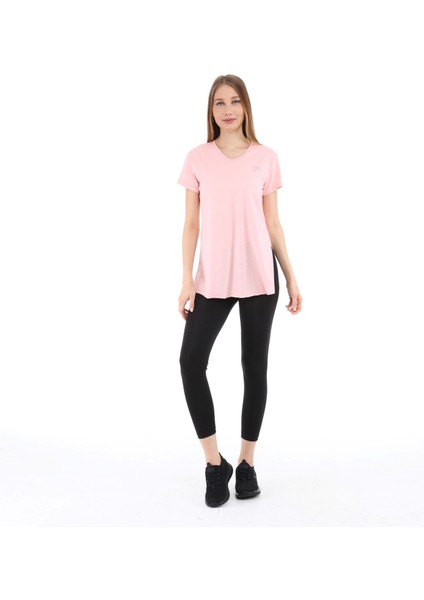 Kadın %100 Pamuk T-Shirt Fragum Pembe