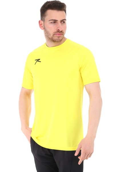 Teamswear Erkek Basic T-Shirt Sırca Sarı modelleri