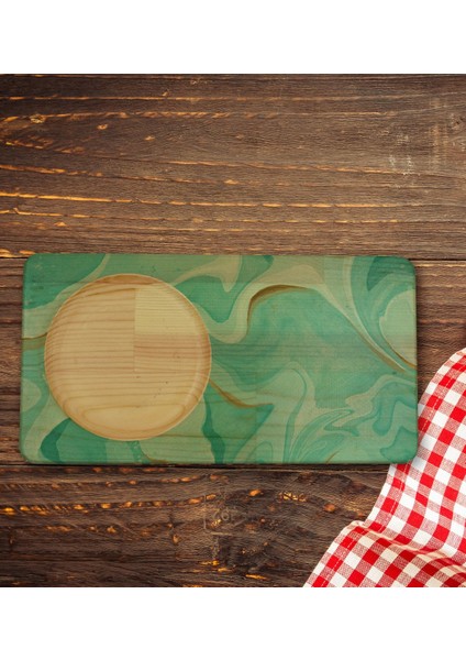 Kişiye Özel Mermer Tasarımlı Doğal Ahşap Tabaklı Viski Bardağı Sunum Seti Model 1 indirimleri