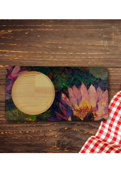 Kişiye Özel Modern Art Tasarımlı Doğal Ahşap Tabaklı Viski Bardağı Sunum Seti Model 21 indirimleri