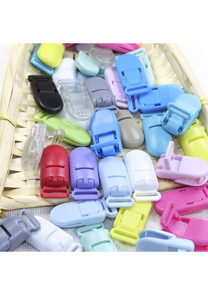 10 Adet Bebek Emzik Klip Plastik Bebek Tutucu Yemeği Emzik Renkli Bebek Kukla Klip Meme Tutucu Bebek Emzik (Yurt Dışından)