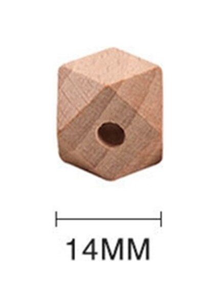 100 Adet Hexagon Kayın Ahşap Bebek Diş Çıkarma Dıy Emzik Zincir Bilezik Ahşap Boş Ürün (Yurt Dışından)