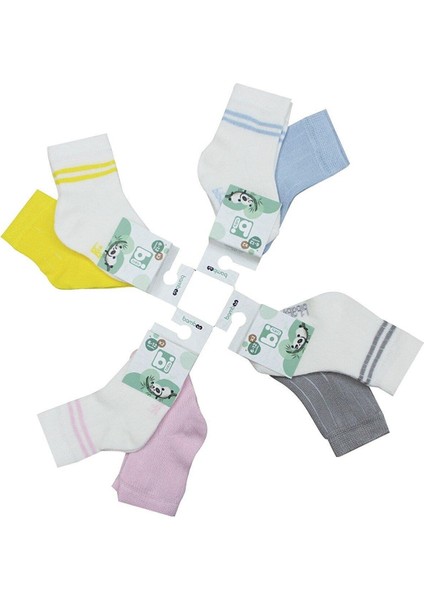 Derby Bamboo 2Li Çorap 68386 Ekru Mavi