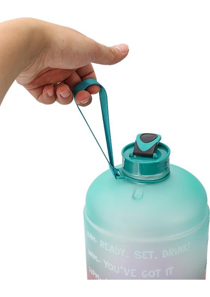 Degrade Plastik Büyük Kapasiteli Su Şişesi Saman Su Şişesi (Yurt Dışından)