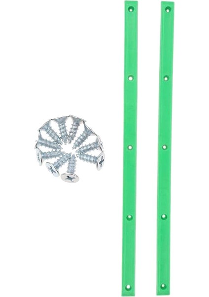 2x Kaykay Longboard Raylar Guard Kuyruk Guard Koruma Kauçuk Şerit Aracı Yeşil (Yurt Dışından)