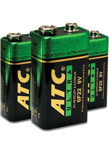 9V Pil 10 Adet