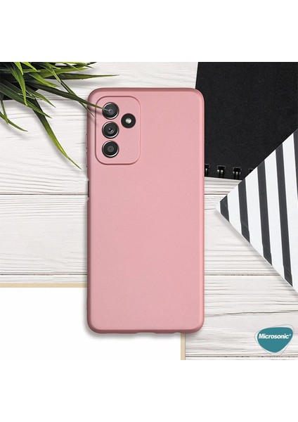 Matte Silicone Samsung Galaxy M23 Kılıf Rose Gold