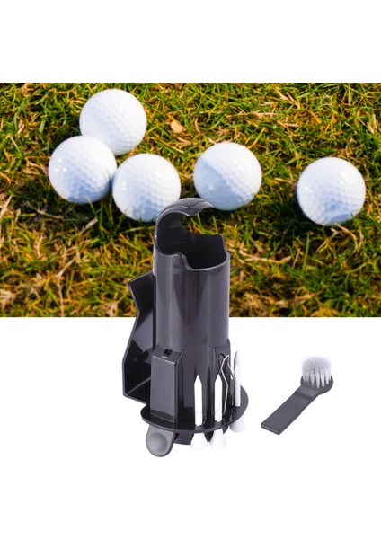 Golf Topu Tee Tutucu Golf Pro Klip Caddy Fırça ile Naylon Divot Aracı ile (Yurt Dışından)