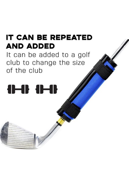 Golf Kulübü Salıncak Ağırlık Kollu Golf Aksesuar Uygulama Aracı Eğitim Yardım Mavi (Yurt Dışından) fırsatları