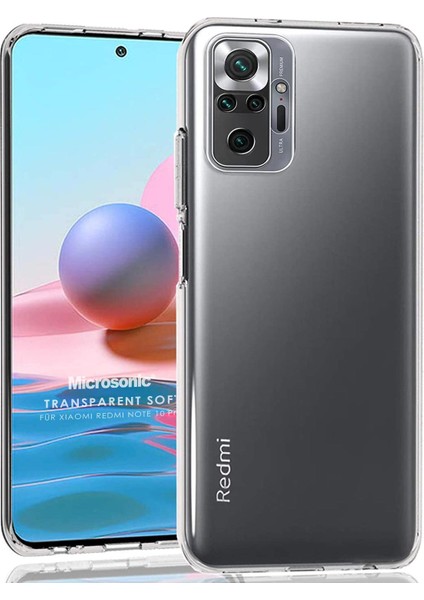 Xiaomi Redmi Note 10 Pro Max Kılıf Transparent Soft Beyaz