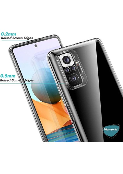 Xiaomi Redmi Note 10 Pro Max Kılıf Transparent Soft Beyaz