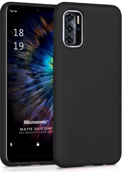 Matte Silicone Reeder P13 Blue 2022 Kılıf Siyah
