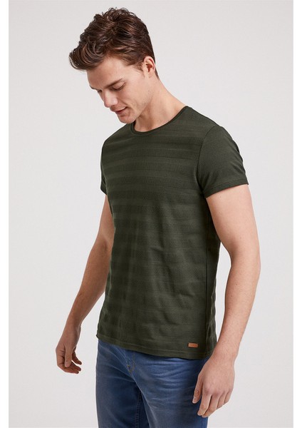 Pamuklu Regular Fit Bisiklet Yaka T Shirt Erkek T Shirt 222 Lcm 242053 5201