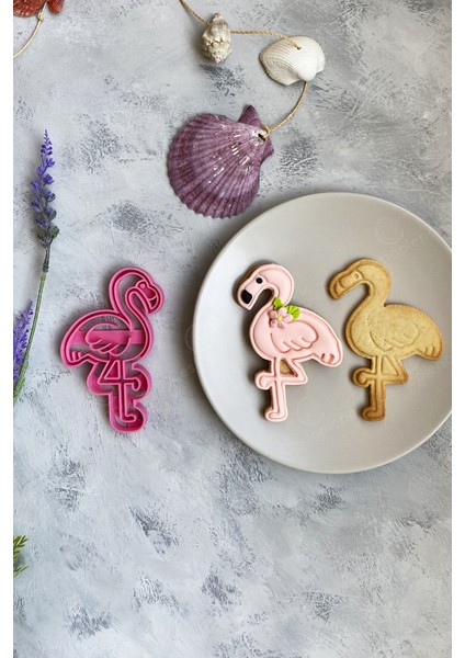 Flamingo Hamur Şekillendirici / Kurabiye Kalıbı - Pembe modelleri