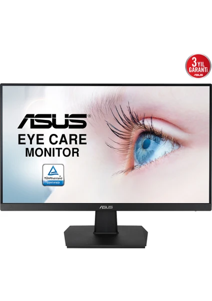 ASUS VA247HE 23.8’’ 75hz 5ms HDMI DVI VGA  Adaptive-Sync/FreeSync Full HD Çerçevesiz Eye Care Monitör