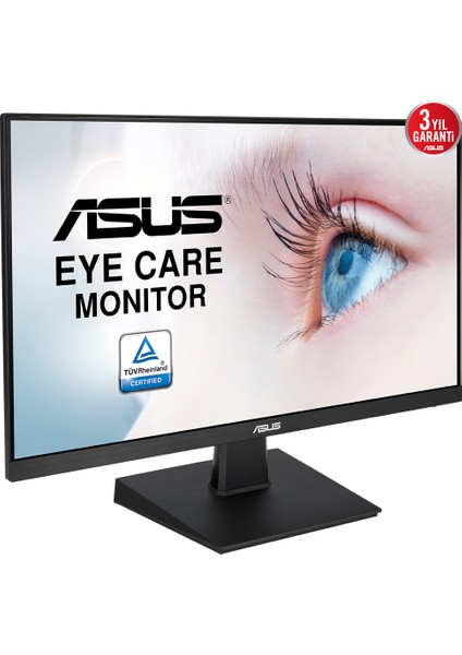 ASUS VA247HE 23.8’’ 75hz 5ms HDMI DVI VGA  Adaptive-Sync/FreeSync Full HD Çerçevesiz Eye Care Monitör