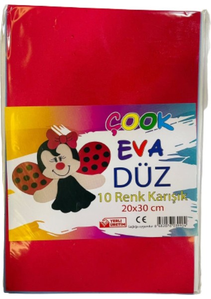 Eva Düz 10 Renk 10 Adet