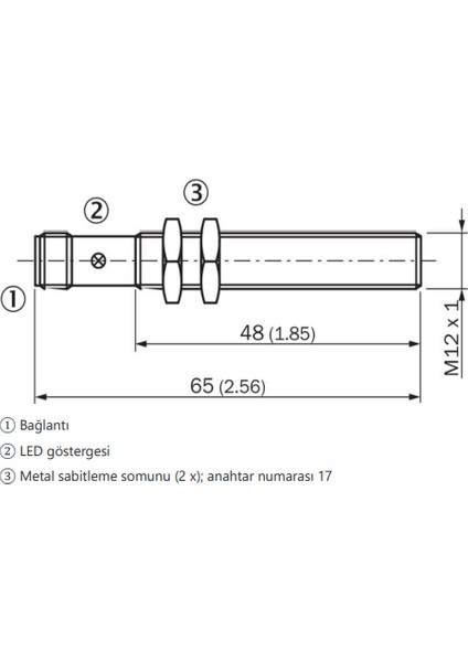 ISE-04M12POB Endüktif Sensör