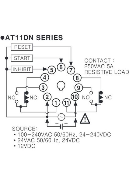 AT11DN Çok Işlevli Analog Zamanlayıcı Autonics Timer