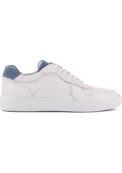 Sail Lakers - Beyaz Deri Bağcıklı Erkek Sneaker