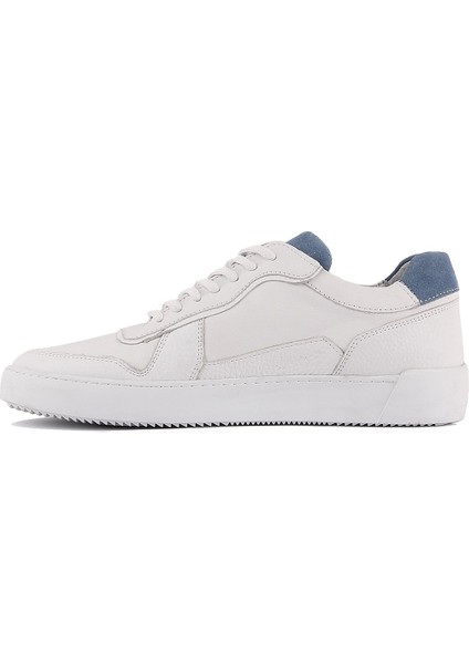 Sail Lakers - Beyaz Deri Bağcıklı Erkek Sneaker