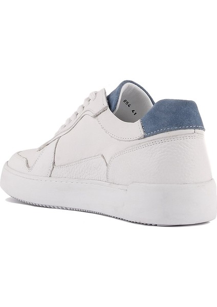 Sail Lakers - Beyaz Deri Bağcıklı Erkek Sneaker