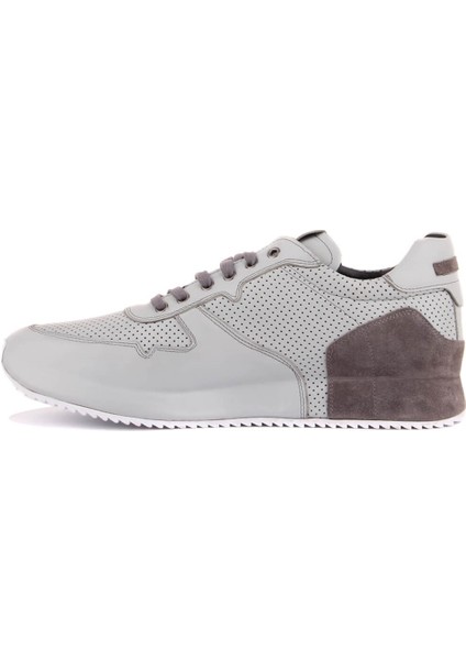 Sail Lakers - Gri Deri, Koyu Gri Süet Erkek Sneaker modelleri