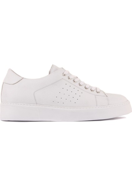 Sail Lakers - Beyaz Deri Bağcıklı Erkek Sneaker