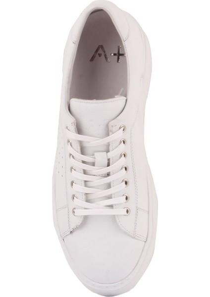 Sail Lakers - Beyaz Deri Bağcıklı Erkek Sneaker indirimleri