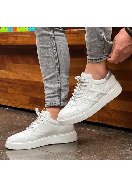 Sail Lakers - Beyaz Deri Bağcıklı Erkek Sneaker fiyatları
