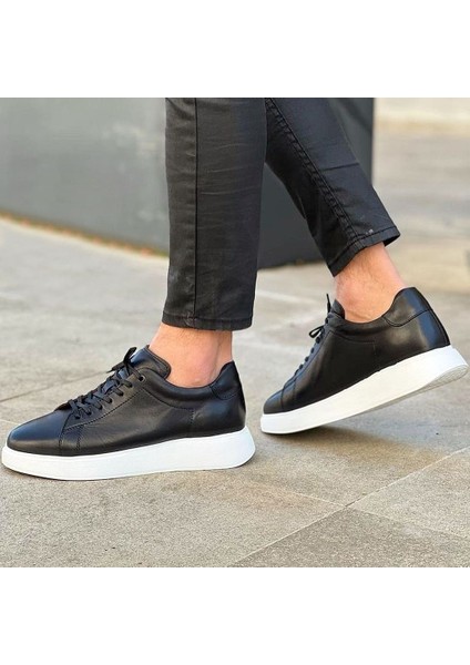 Sail Lakers - Siyah Deri Erkek Sneaker