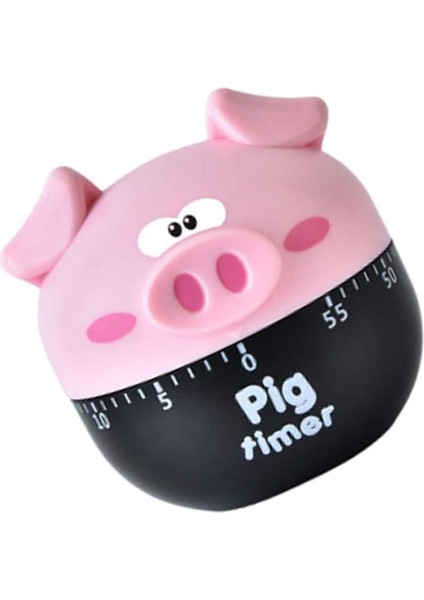 La Vie Design Yaratıcı Mekanik Cartoon Pig Timer 60 Dakika Sevimli Plastik Zamanlayıcı