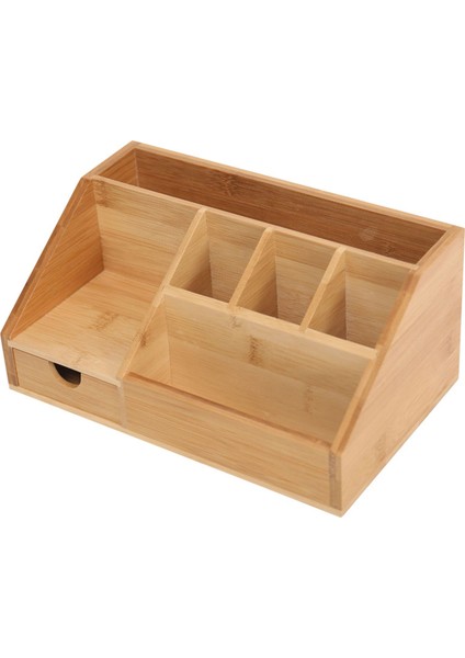 Çok Işlevli Masaüstü Ahşap Saklama Kutusu Çekmece Ofis ile Okul Durumda Mücevher Kutusu Masaüstü Makyaj Organizatör (Yurt Dışından)