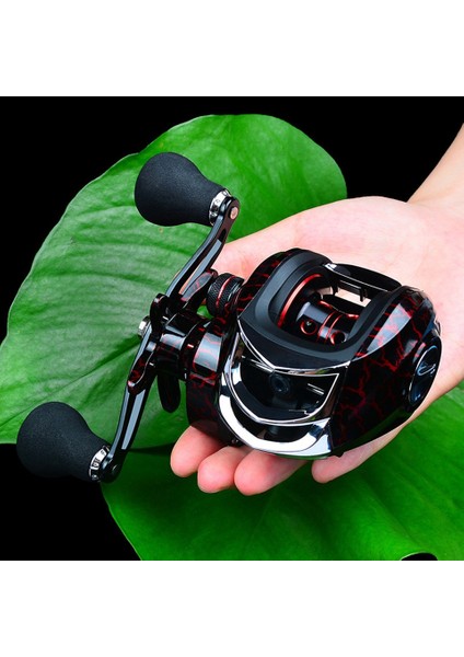 Balıkçılık Reel Tüm Metal Makaraya Baitcasting Reel 10 kg / 22LB Max Drag Manyetik Fren Gücü Hız Oranı 7.2: 1 Yem Döküm | Balıkçılık Makaraları (DW121R) (Yurt Dışından)