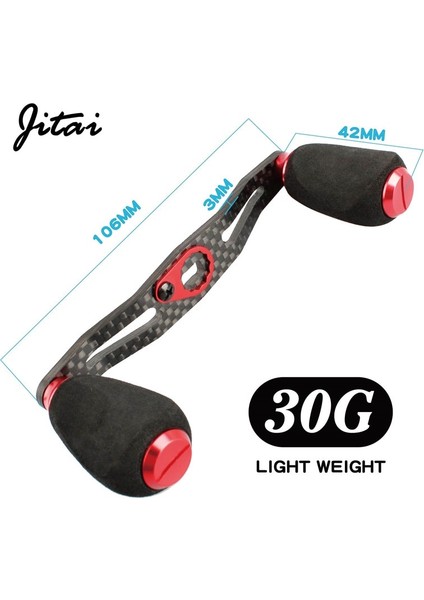 8 * 5mm Dıy Karbon Fiber Balıkçılık Reel Kolu Eva Knob Baitcasting Reel Balıkçılık Aksesuarları Yem Döküm Kolu Vidalar | Balıkçılık Makaraları (Kırmızı-8 * 5) (Yurt Dışından) modelleri