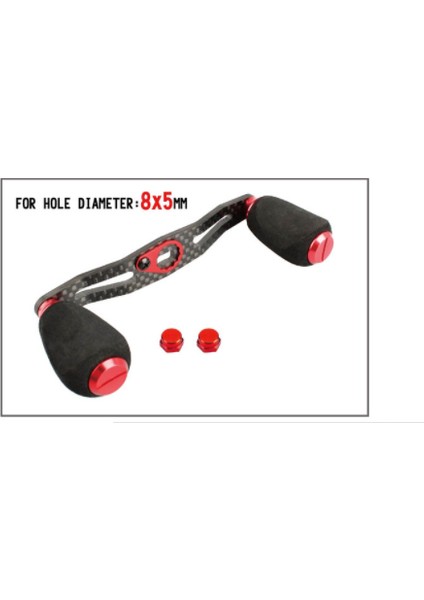 8 * 5mm Dıy Karbon Fiber Balıkçılık Reel Kolu Eva Knob Baitcasting Reel Balıkçılık Aksesuarları Yem Döküm Kolu Vidalar | Balıkçılık Makaraları (Kırmızı-8 * 5) (Yurt Dışından) fırsatları